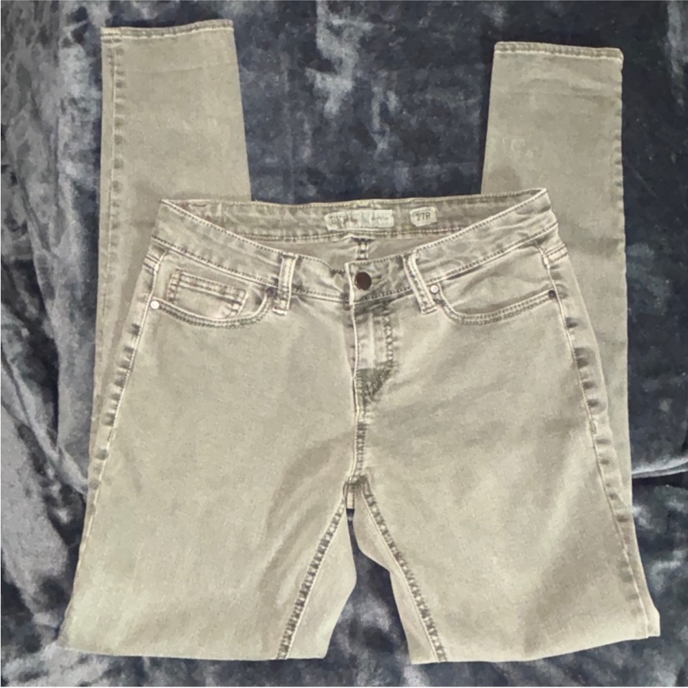 BKE Women's Skinny Jeans in Light Gray